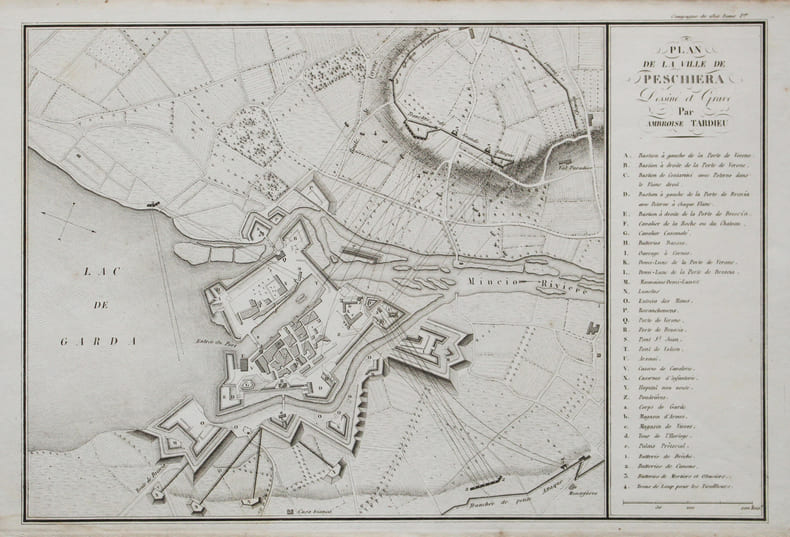 [PESCHIERA] Plan de la ville de Peschiera.. TARDIEU (Ambroise).