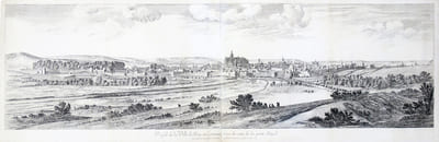 [METZ] Profil de la ville de Metz en Lorraine veue du costé de la porte Mazel.