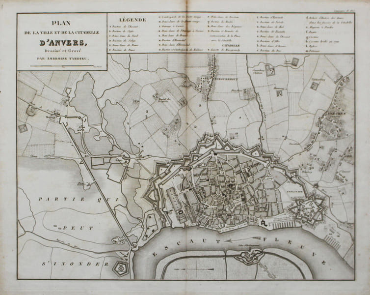 [ANVERS] Plan de la ville et de la citadelle d'Anvers.. TARDIEU (Ambroise).
