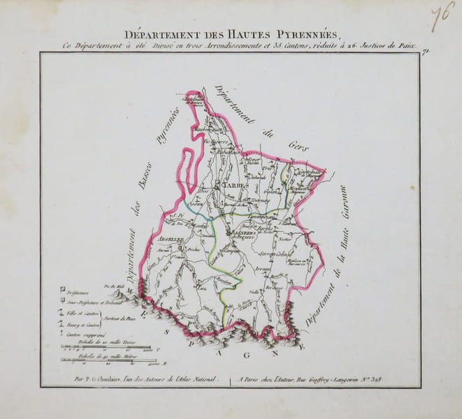 [HAUTES-PYR&Eacute;N&Eacute;ES] D&eacute;partement des Hautes Pyrenn&eacute;es.. CHANLAIRE (Pierre-Gr&eacute;goire) & HERBIN de HALLE (Pierre Etienne).