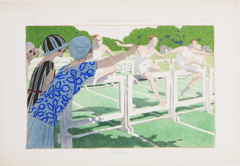 Modes et mani&egrave;res d'aujourd'hui. Racing.. MARTY (Andr&eacute; Edouard).