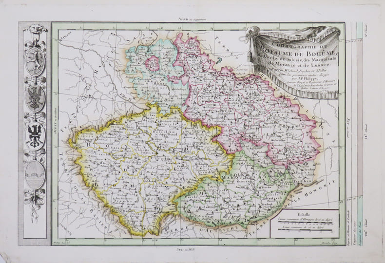 [BOH&Ecirc;ME] Chorographie du royaume de Boh&ecirc;me, du duch&eacute; de Sil&eacute;sie, des marquisats de Moravie et de Lusace.. PHILIPPE de PRETOT (Etienne-Andr&eacute;).