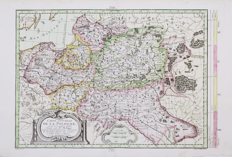 [POLOGNE] Carte nouvelle de la Pologne.. PHILIPPE de PRETOT (Etienne-Andr&eacute;).