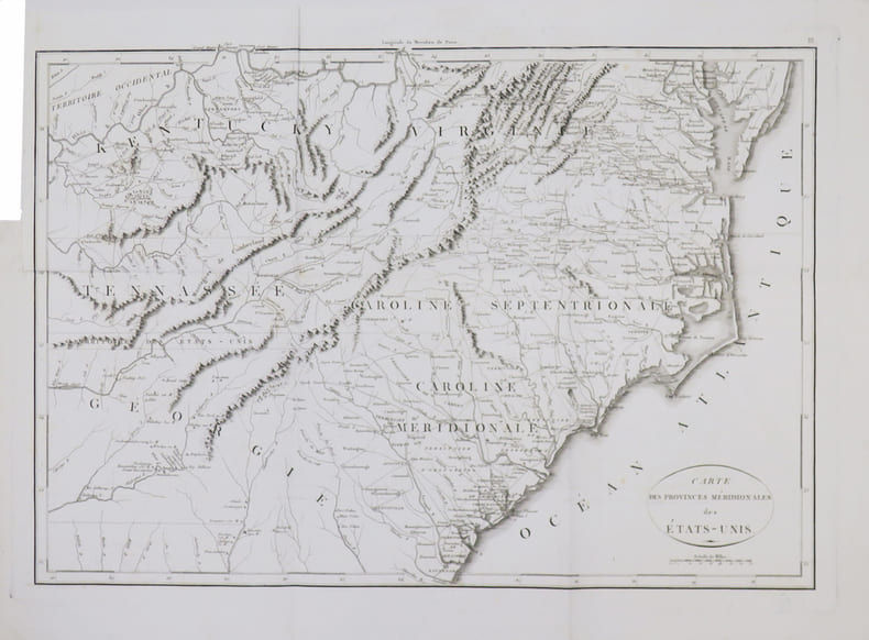 [GUERRE d'IND&Eacute;PENDANCE] Carte des provinces m&eacute;ridionales des &Eacute;tats-Unis.. MARSHALL (John).