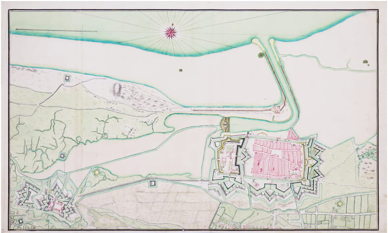 [Plan de Calais].. CALAIS. MANUSCRIT.