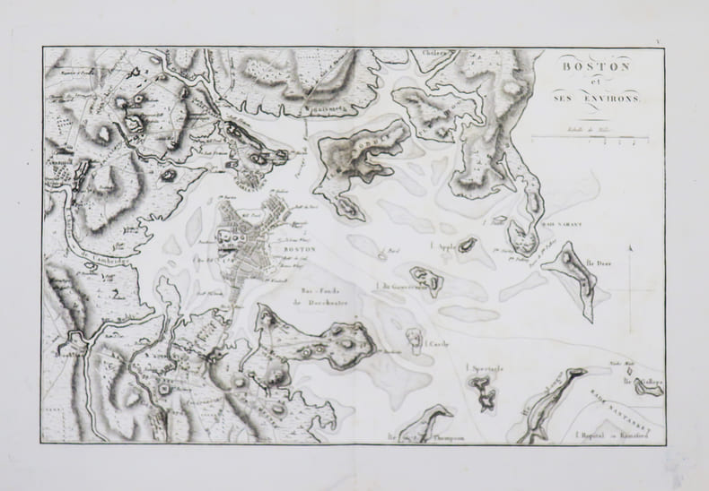 [GUERRE d'IND&Eacute;PENDANCE] Boston et ses environs.. MARSHALL (John).