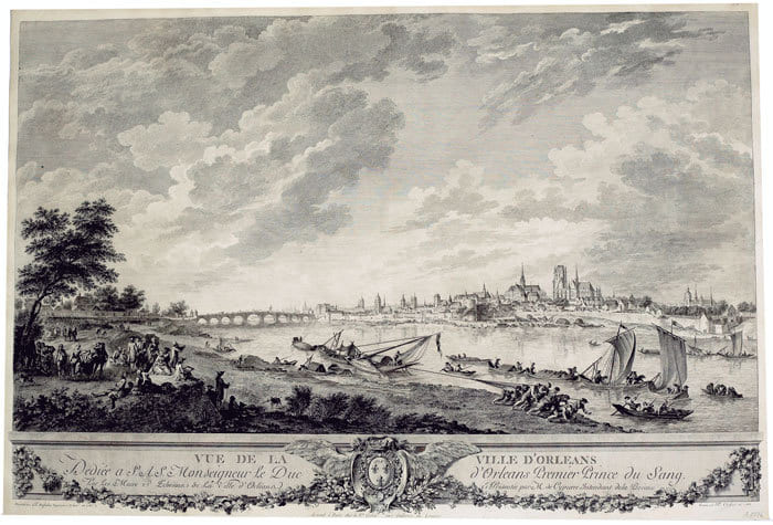 Vue de la ville d'Orl&eacute;ans.. DESFRICHES (Aignan-Thomas);