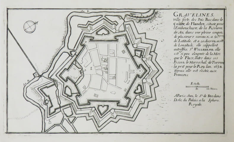  [GRAVELINES] Gravelines, ville forte des Pa&iuml;s Bas, dans le comt&eacute; de Flandre. . FER (Nicolas de).