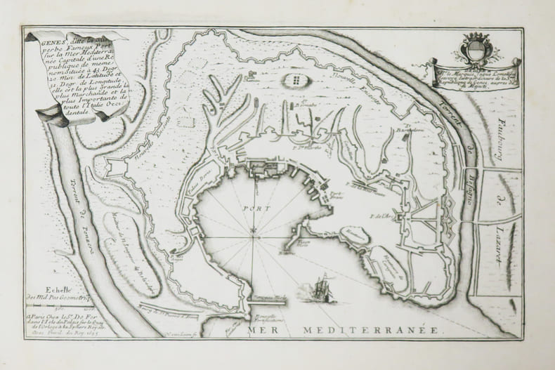  [G&Ecirc;NES] Genes, ditte la superbe, fameux port sur la mer M&eacute;diterran&eacute;e. . FER (Nicolas de).