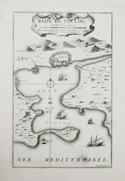  [TOULON] Rade de Toulon.. FER (Nicolas de).