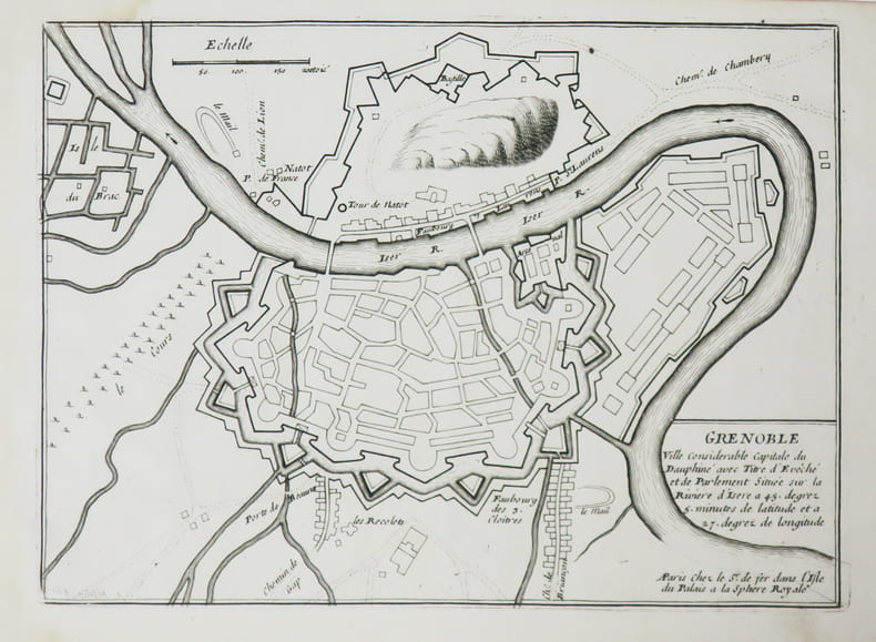  [GRENOBLE] Grenoble ville consid&eacute;rable capitale du Dauphin&eacute;.. FER (Nicolas de).