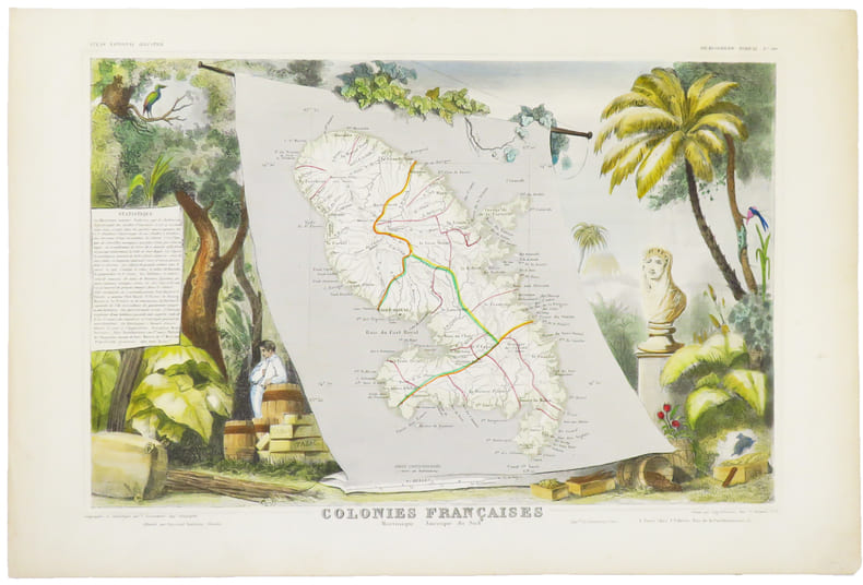  [MARTINIQUE] Colonies fran&ccedil;aises. Martinique. Am&eacute;rique du Sud.. LEVASSEUR (Victor).