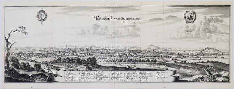  [PARIS] Prosp. der Statt Parys wie solche an ietzo anzusehen 1654.. MERIAN (Matth&auml;us).
