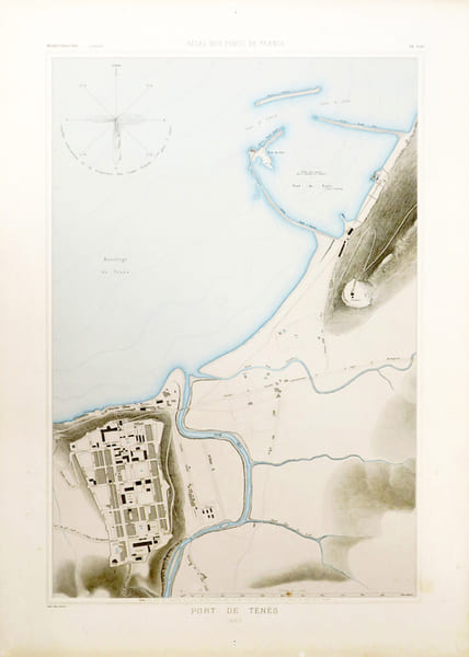  [ALG&Eacute;RIE/T&Eacute;N&Egrave;S] Port de T&eacute;n&egrave;s.. ATLAS des PORTS de FRANCE.