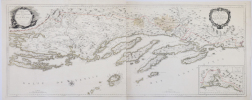  [CROATIE] Nouvelle carte de la partie occidentale de Dalmatie - Nouvelle carte de la partie orientale de Dalmatie.. SANTINI (Paolo).