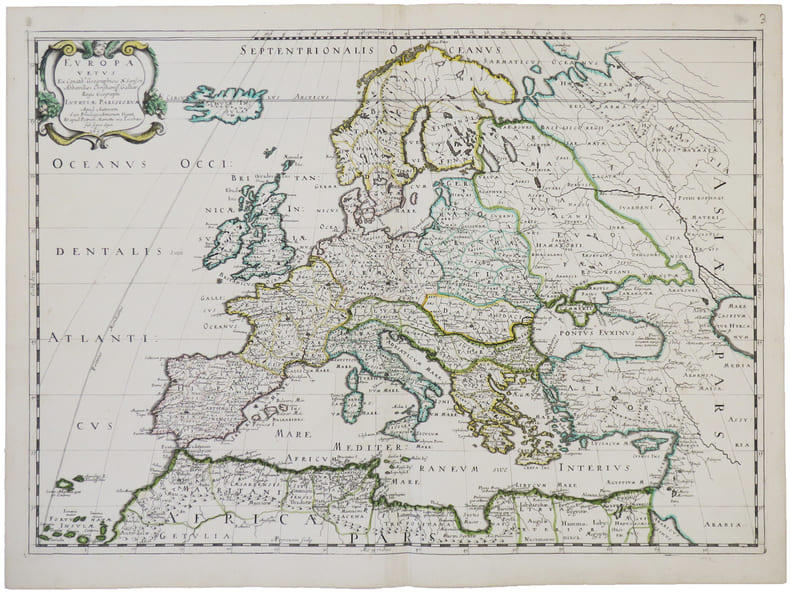  Europa vetus.. SANSON d'ABBEVILLE (Nicolas).