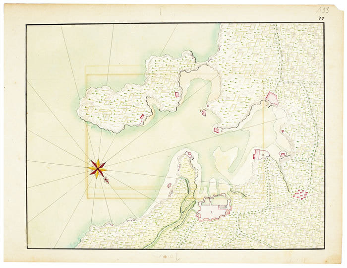 [Plan manuscrit de la rade de Toulon].. TOULON. MANUSCRIT.
