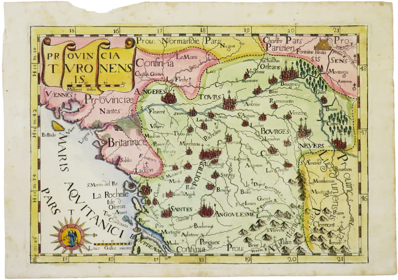  [TOURAINE] Provincia Turonensis.. MONTECALERIO (Giovanni).