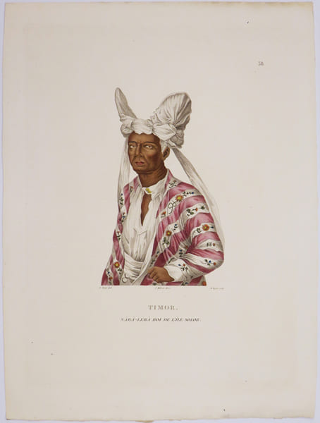  [INDON&Eacute;SIE/TIMOR] Timor. Naba-L&eacute;ba roi de l'&icirc;le Solor.. FREYCINET (Louis-Claude Desaulses de).