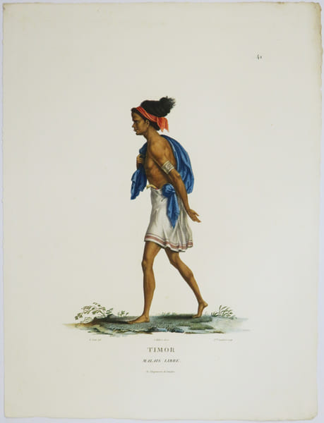  [INDON&Eacute;SIE/TIMOR] Timor. Malais libre.. FREYCINET (Louis-Claude Desaulses de).