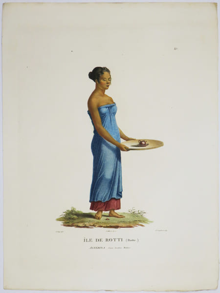  [INDON&Eacute;SIE/&Icirc;LE de ROTE] &Icirc;le de Rotti (Rotte). Ast&eacute;rina jeune esclave malaise.. FREYCINET (Louis-Claude Desaulses de).
