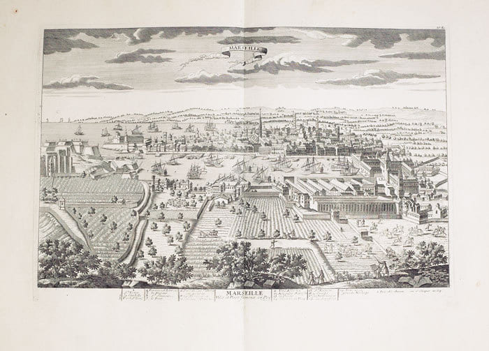  Marseille, ville et port fameux en Provence.. CH&Eacute;REAU (Jacques);