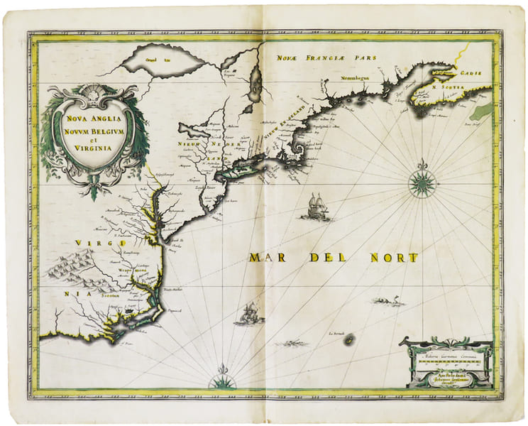 [MANHATTAN] Nova Anglia Novum Belgium et Virginia.. JANSSON (Johannes).