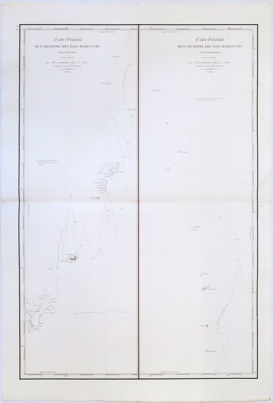  [ÎLES MARIANNES] Carte générale de l'archipel des îles Mariannes (partie méridionale) - Carte générale de l'archipel des îles Mariannes (partie ...