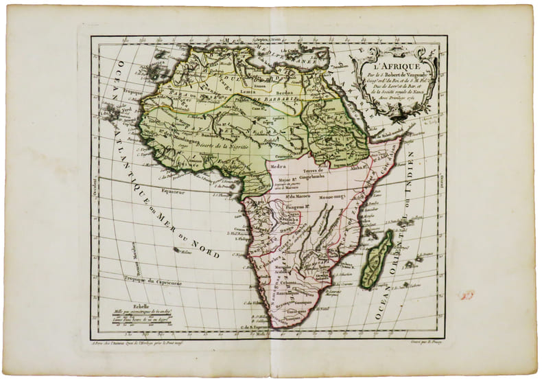  L'Afrique.. ROBERT de VAUGONDY (Didier).