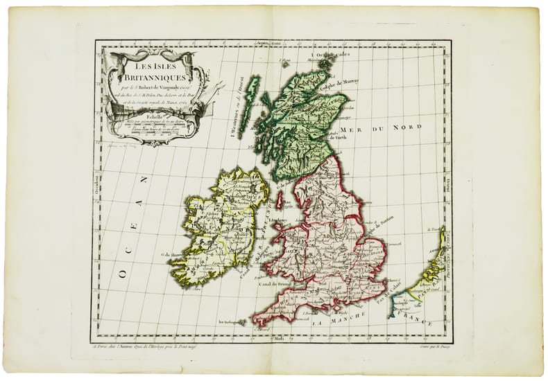 Les Isles Britanniques.. ROBERT de VAUGONDY (Didier).
