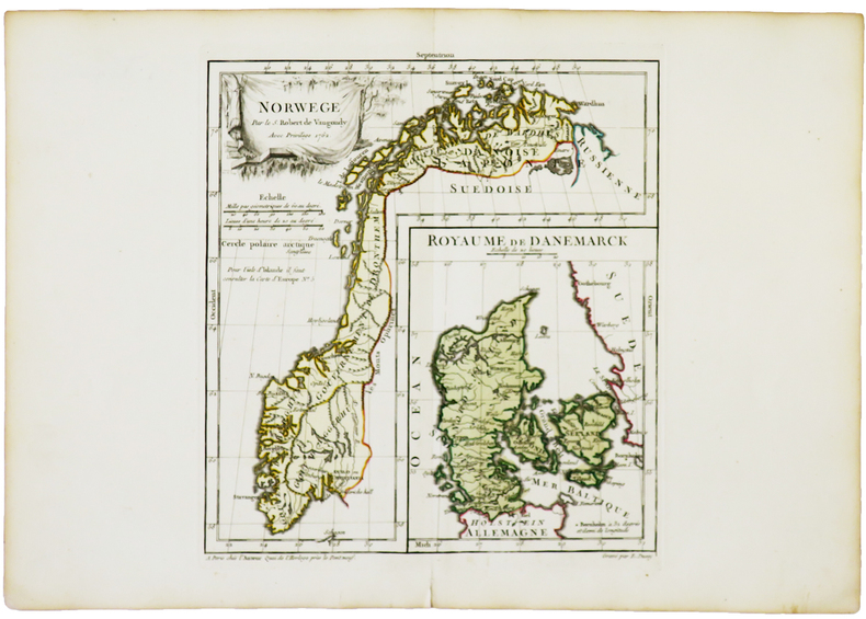  Norwege - Royaume de Danemarck.. ROBERT de VAUGONDY (Didier).