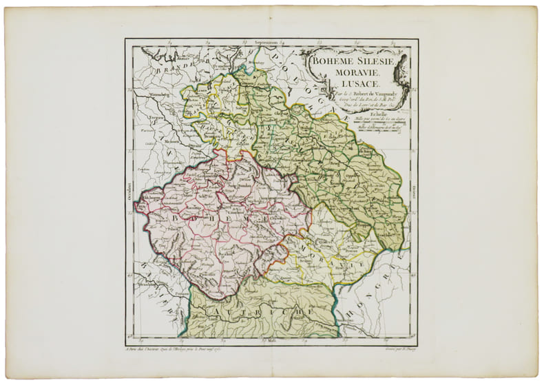  [R&Eacute;PUBLIQUE TCH&Egrave;QUE] Boh&ecirc;me Sil&eacute;sie, Moravie, Lusace.. ROBERT de VAUGONDY (Didier).