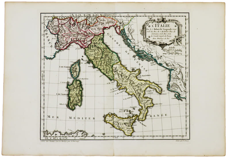  L'Italie.. ROBERT de VAUGONDY (Didier).