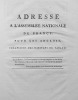 Adresse à l'Assemblée Nationale de France, pour les Anglois créanciers des habitans de Tabago.. FRANCKLYN (Gilbert) — TOD (W.).