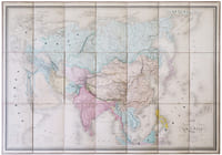 Carte physique & politique de l'Asie.