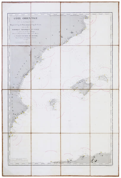 [BAL&Eacute;ARES] C&ocirc;te orientale d'Espagne depuis le Cap de Palos jusqu'au Cap de Creux avec les &icirc;les Maiorque Minorque et Yvice et partie de la c&ocirc;te ...