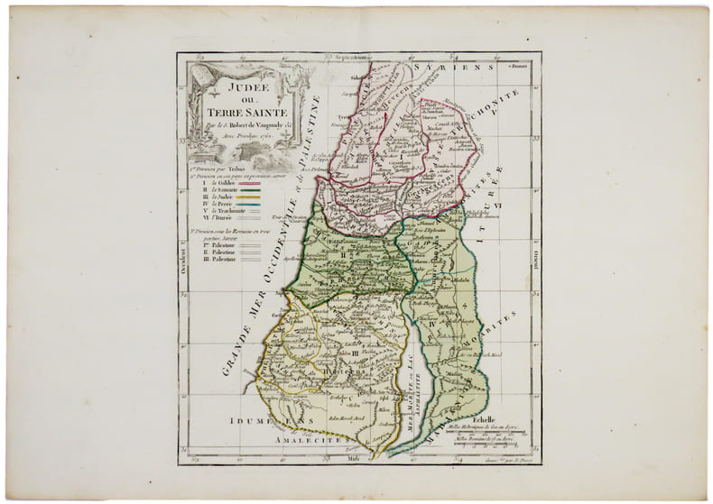  Jud&eacute;e ou Terre Sainte.. ROBERT de VAUGONDY (Didier).