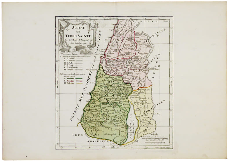  Jud&eacute;e ou Terre Sainte.. ROBERT de VAUGONDY (Didier).
