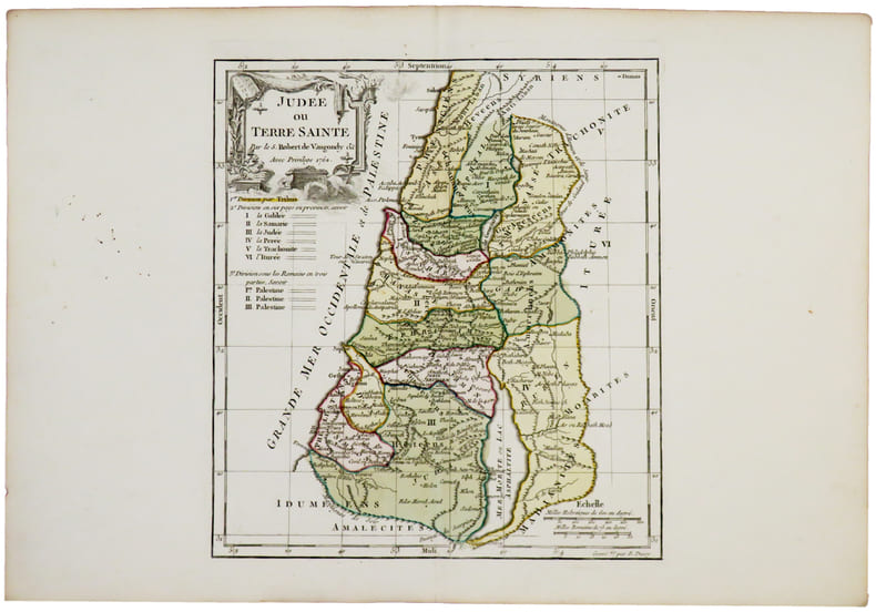 Jud&eacute;e ou Terre Sainte.. ROBERT de VAUGONDY (Didier).