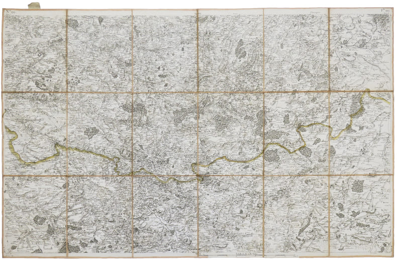 [MORTAGNE-sur-S&Egrave;VRE] Carte de Cassini. Feuille n&deg;99/102.. CASSINI de THURY (C&eacute;sar-Fran&ccedil;ois).