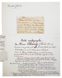 Pièce autographe signée.