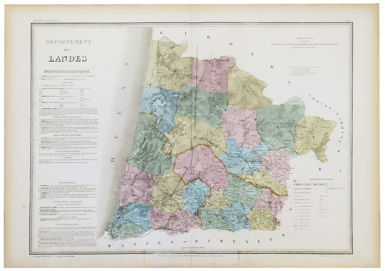  [LANDES] D&eacute;partement des Landes.. DUFOUR (Auguste-Henri).