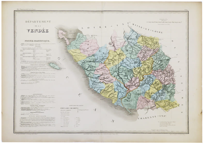  [VEND&Eacute;E] D&eacute;partement de la Vend&eacute;e.. DUFOUR (Auguste-Henri).