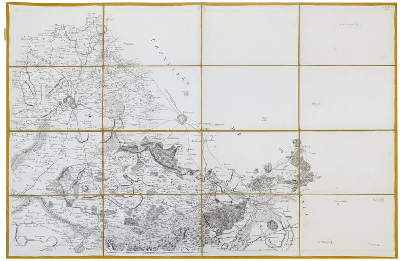  [LILLE] Carte de Cassini. Feuille n&deg;18/41.. CASSINI de THURY (C&eacute;sar-Fran&ccedil;ois).