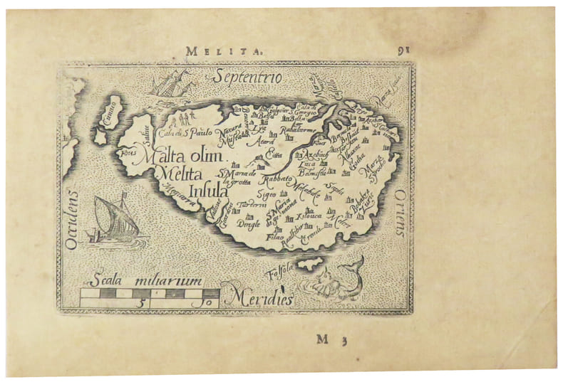 [MALTE] Melita.. ORTELIUS (Abraham).