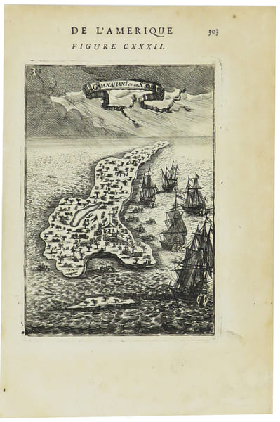  [BAHAMAS] I. de Guanahani ou de S.t Salvador.. MANESSON-MALLET (Allain).