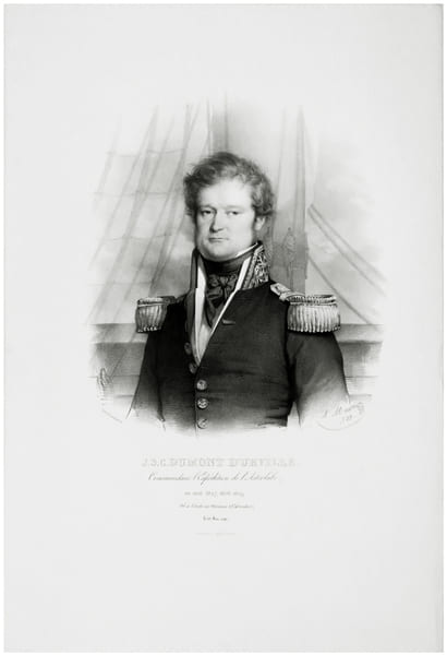  J.S.C. Dumont d'Urville, commandant l'exp&eacute;dition de l'Astrolabe, en 1826, 1827, 1828, 1829, n&eacute; &agrave; Cond&eacute; sur Noireau (Calvados) le 23 mai 1790.. DUMONT ...