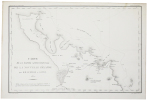  [NOUVELLE-ZÉLANDE] Carte de la partie septentrionale de la Nouvelle Zélande par M.M. Durville et Lottin.. DUMONT D'URVILLE (Jules-Sébastien-César).