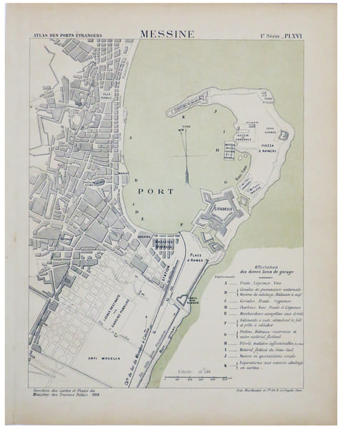  [MESSINE] Messine.. MINIST&Egrave;RE des TRAVAUX PUBLICS.