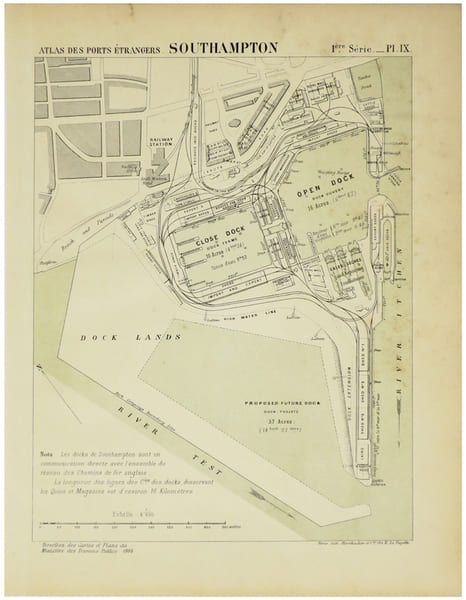  [SOUTHAMPTON] Southampton.. MINIST&Egrave;RE des TRAVAUX PUBLICS.